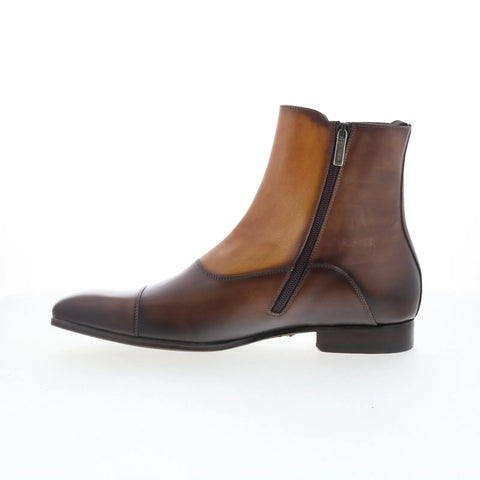 Mezlan Rocky 25740 Mens Brown Leather Zipper Casual Dress Boots