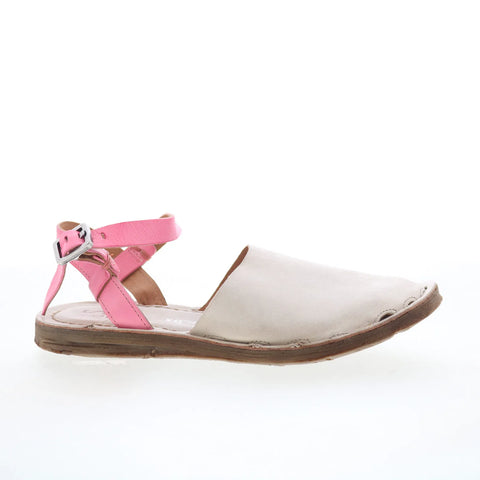 A.S. 98 Rodrick Womens Pink Leather Hook & Loop Strap Sandals Shoes