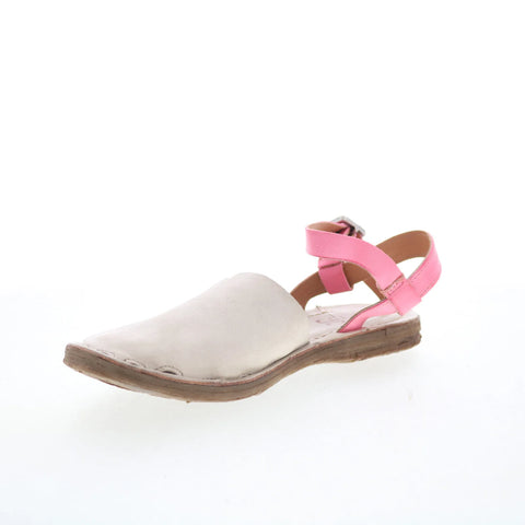 A.S. 98 Rodrick Womens Pink Leather Hook & Loop Strap Sandals Shoes