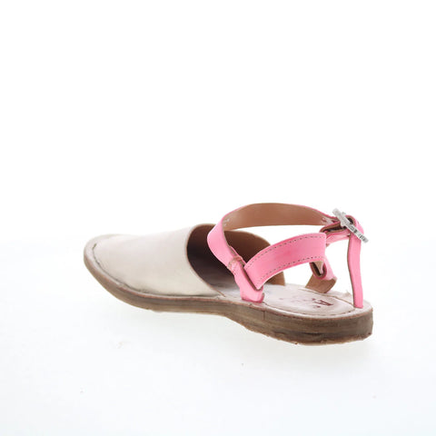 A.S. 98 Rodrick Womens Pink Leather Hook & Loop Strap Sandals Shoes