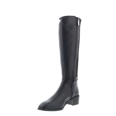 Aquatalia Roksana L569501 Womens Black Leather Zipper Knee HighBoots