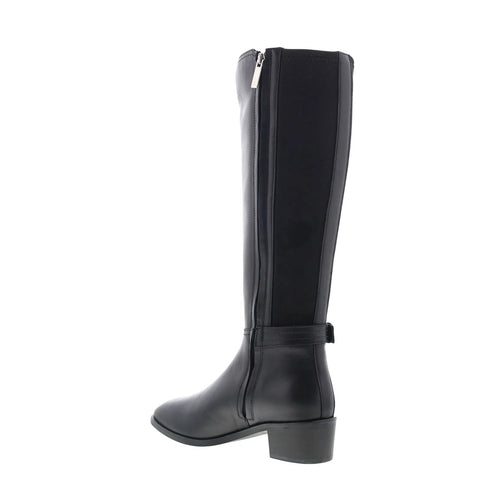 Aquatalia Roksana L569501 Womens Black Leather Zipper Knee HighBoots