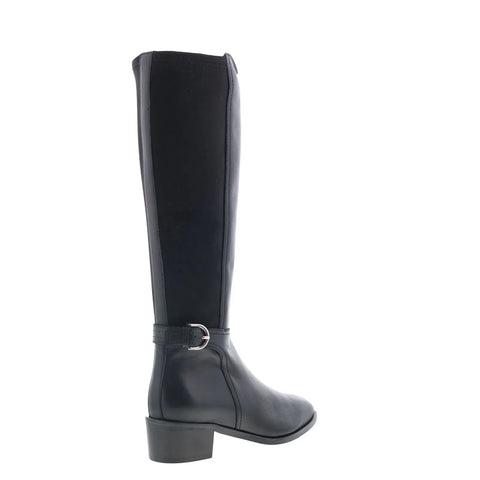 Aquatalia Roksana L569501 Womens Black Leather Zipper Knee HighBoots