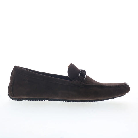 Rockport Roland RMROLAND Mens Brown Suede Loafers & Slip Ons Moccasin Shoes
