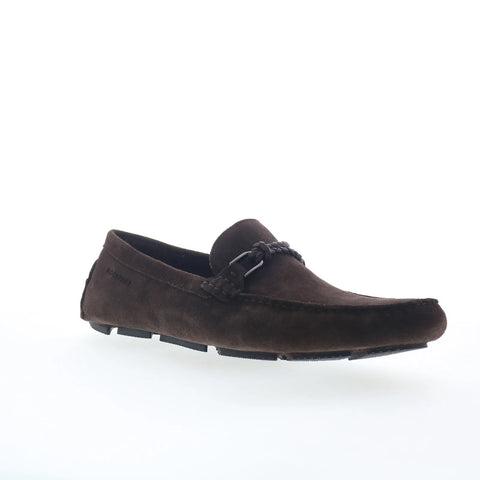 Rockport Roland RMROLAND Mens Brown Suede Loafers & Slip Ons Moccasin Shoes