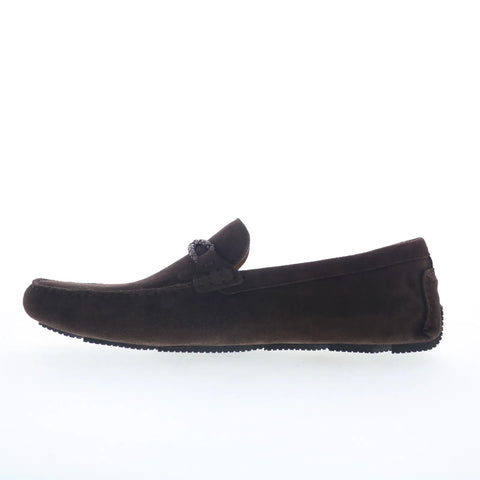Rockport Roland RMROLAND Mens Brown Suede Loafers & Slip Ons Moccasin Shoes