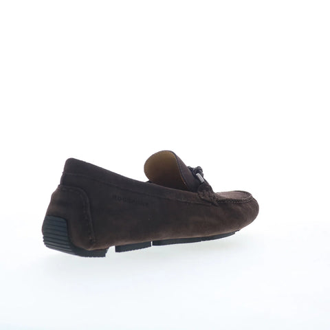 Rockport Roland RMROLAND Mens Brown Suede Loafers & Slip Ons Moccasin Shoes