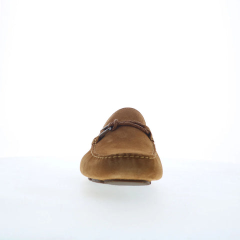 Rockport Roland Mens Brown Suede Slip On Loafers & Slip Ons Moccasin Shoes