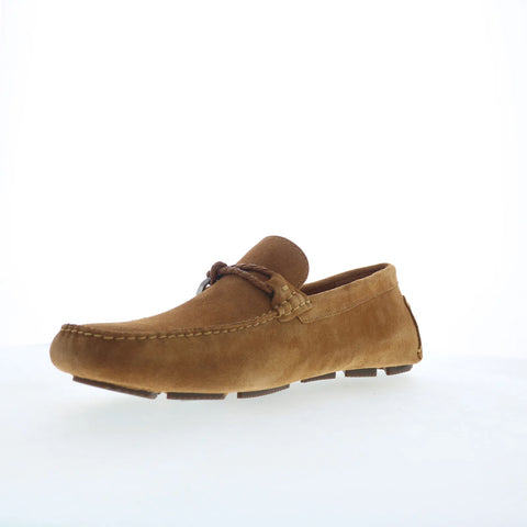 Rockport Roland Mens Brown Suede Slip On Loafers & Slip Ons Moccasin Shoes