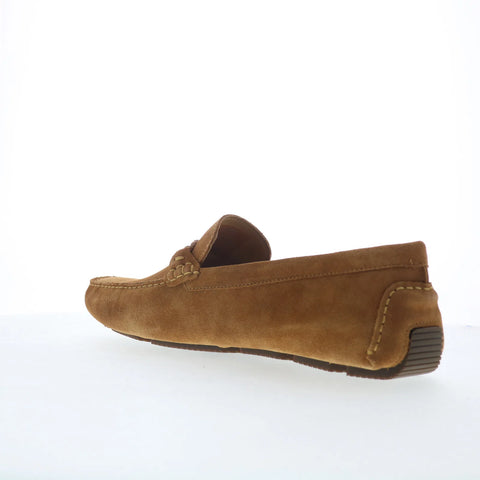 Rockport Roland Mens Brown Suede Slip On Loafers & Slip Ons Moccasin Shoes