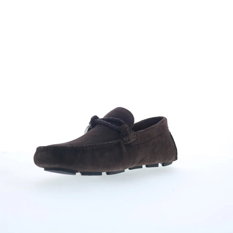 Rockport Roland RMROLAND Mens Brown Suede Loafers & Slip Ons Moccasin Shoes