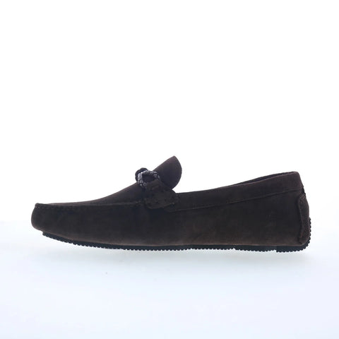 Rockport Roland RMROLAND Mens Brown Suede Loafers & Slip Ons Moccasin Shoes