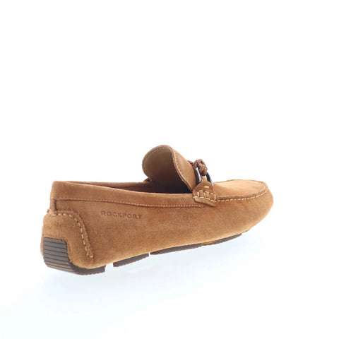 Rockport Roland Mens Brown Suede Slip On Loafers & Slip Ons Casual Shoes