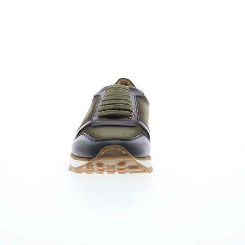 Di Bianco Roma Deco Gabardine SB308 Mens Green Lifestyle Sneakers Shoes