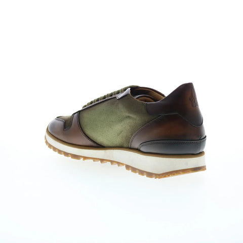 Di Bianco Roma Deco Gabardine SB308 Mens Green Lifestyle Sneakers Shoes
