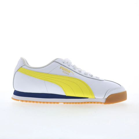 Puma Roma 24 Match 40594302 Mens White Leather Lifestyle Sneakers Shoes