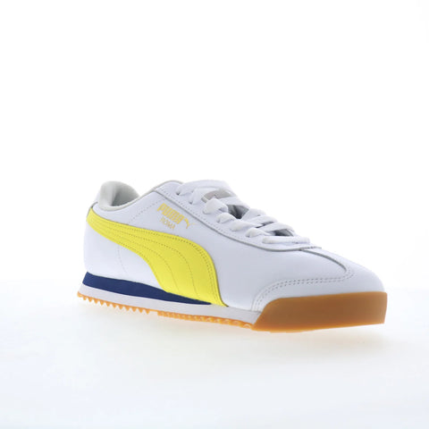 Puma Roma 24 Match 40594302 Mens White Leather Lifestyle Sneakers Shoes