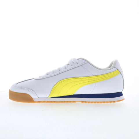 Puma Roma 24 Match 40594302 Mens White Leather Lifestyle Sneakers Shoes