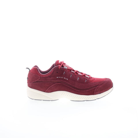 Easy Spirit Romy SEROMY Womens Red Narrow Suede Lifestyle Sneakers Shoes