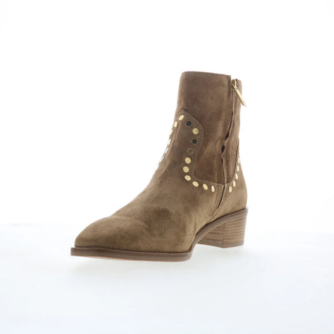 Aquatalia Ronalda L544756 Womens Brown Suede Zipper Ankle & Booties Boots