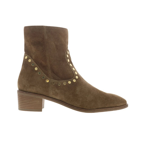Aquatalia Ronalda L544756 Womens Brown Suede Zipper Ankle & Booties Boots