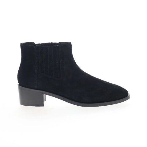 Aquatalia Rosalin L528101 Womens Black Suede Slip On Ankle & Booties Boots