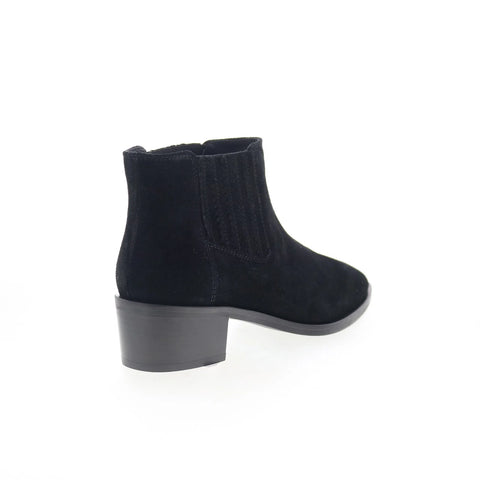 Aquatalia Rosalin L528101 Womens Black Suede Slip On Ankle & Booties Boots