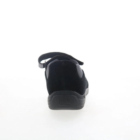 Drew Rose 14375-1U Womens Black Wide Leather Strap Mary Jane Flats Shoes
