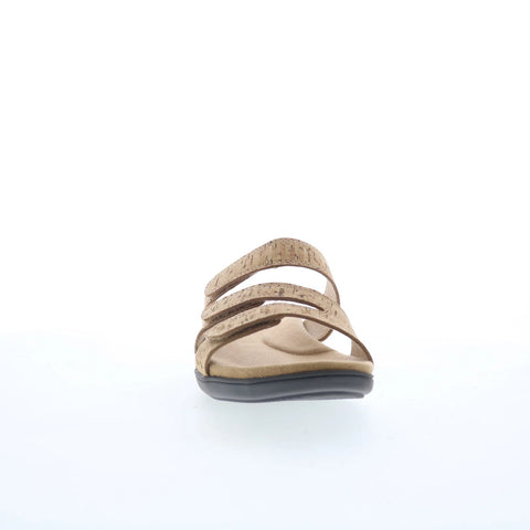 Trotters Rose T2326-248 Womens Brown Leather Slip On Slides Sandals Shoes