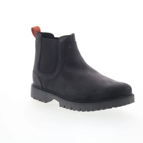 Clarks Rossdale Top 26173456 Mens Black Leather Slip On Chelsea Boots