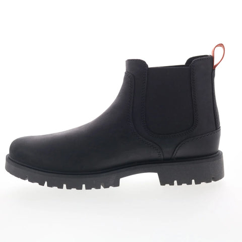 Clarks Rossdale Top 26173456 Mens Black Leather Slip On Chelsea Boots