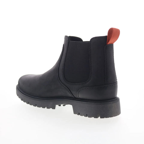Clarks Rossdale Top 26173456 Mens Black Leather Slip On Chelsea Boots