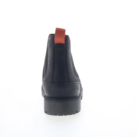 Clarks Rossdale Top 26173456 Mens Black Leather Slip On Chelsea Boots