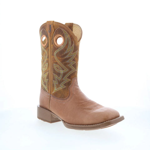 Justin Boots Roswell 11" Smooth Ostrich Mens Brown Cowboy Western Boots