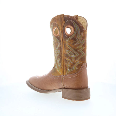 Justin Boots Roswell 11" Smooth Ostrich Mens Brown Cowboy Western Boots