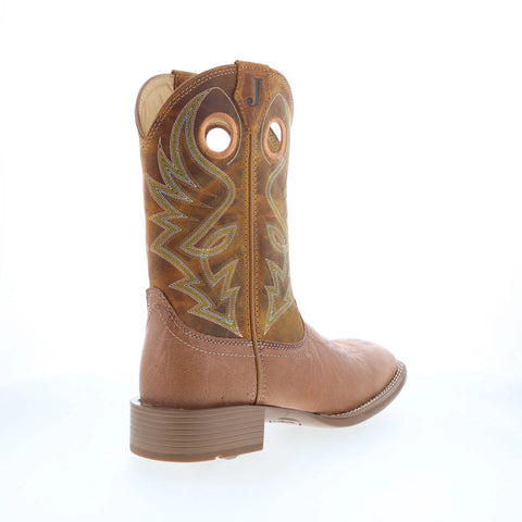 Justin Boots Roswell 11" Smooth Ostrich Mens Brown Cowboy Western Boots