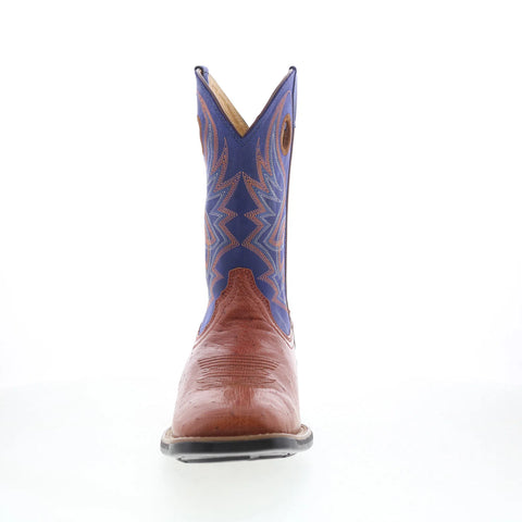 Justin Boots Roswell 11" Smooth Ostrich Mens Brown Cowboy Western Boots