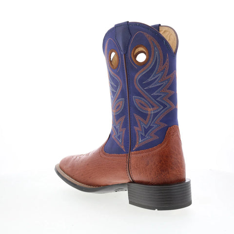 Justin Boots Roswell 11" Smooth Ostrich Mens Brown Cowboy Western Boots