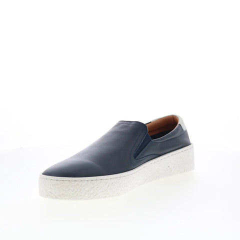 Pajar Rowan 75231 Mens Blue Leather Slip On Lifestyle Sneakers Shoes