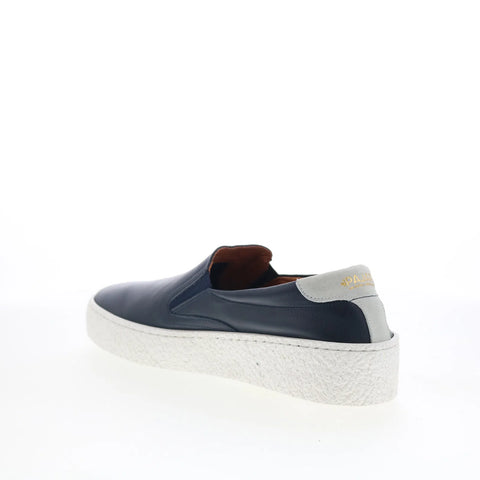 Pajar Rowan 75231 Mens Blue Leather Slip On Lifestyle Sneakers Shoes