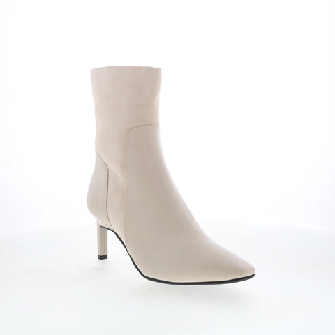 Aquatalia Rowanna L527110 Womens Beige Suede Pull On Casual DressBoots
