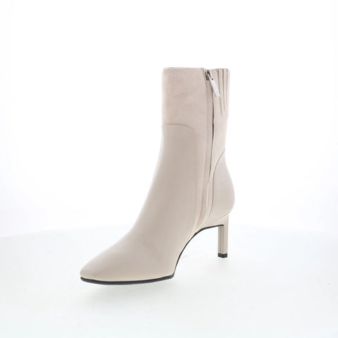 Aquatalia Rowanna L527110 Womens Beige Suede Pull On Casual DressBoots