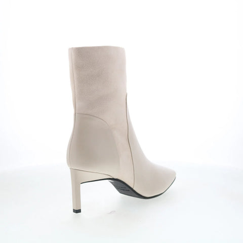 Aquatalia Rowanna L527110 Womens Beige Suede Pull On Casual DressBoots