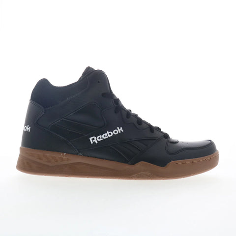 Reebok Royal BB4500 HI 2 Mens Black Leather Lifestyle Sneakers Shoes