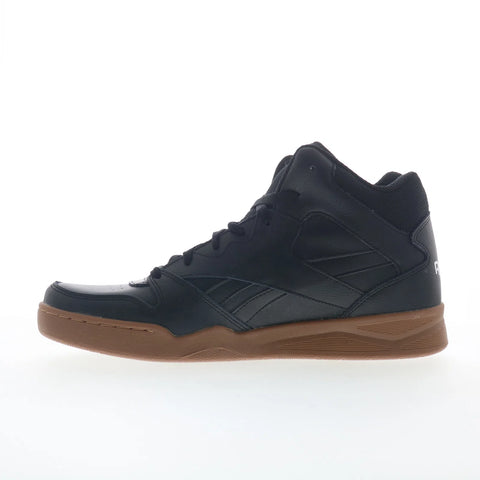 Reebok Royal BB4500 HI 2 Mens Black Leather Lifestyle Sneakers Shoes