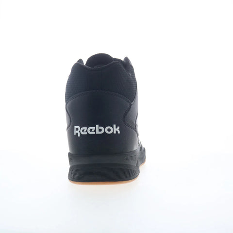 Reebok Royal BB4500 HI 2 Mens Black Leather Lace Up Lifestyle Sneakers Shoes