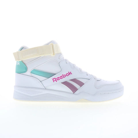 Reebok Royal BB4500 HI ST Womens White Leather Lifestyle Sneakers Shoes