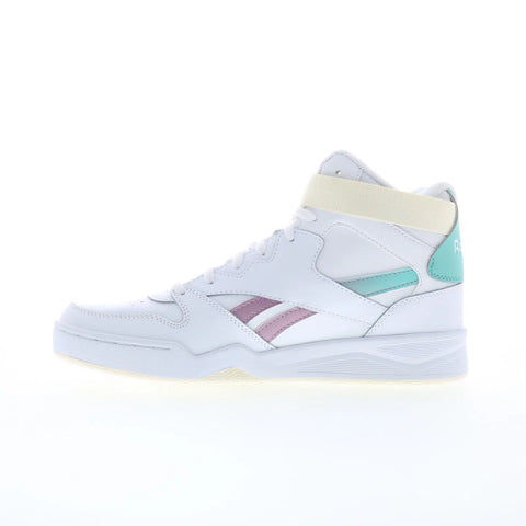 Reebok Royal BB4500 HI ST Womens White Leather Lifestyle Sneakers Shoes