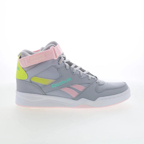 Reebok Royal BB4500 HI ST Womens Gray Leather Lifestyle Sneakers Shoes