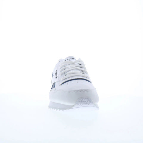 Reebok Royal Glide Ripple Mens White Leather Lifestyle Sneakers Shoes